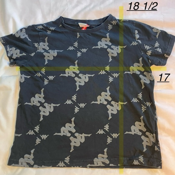💛2FOR$12 Kappa Kids Logo Print Black T-Shirt - Picture 5 of 6